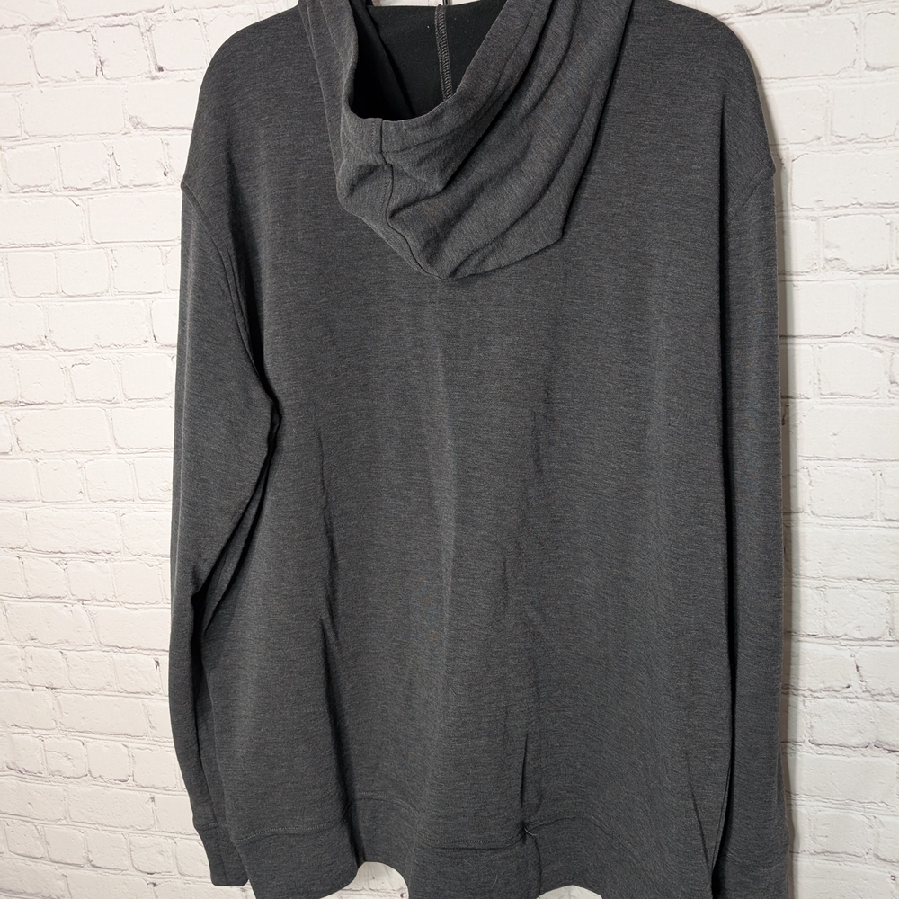 Linksoul Gray Zip Up Sweatshirts - Picture 4 of 10